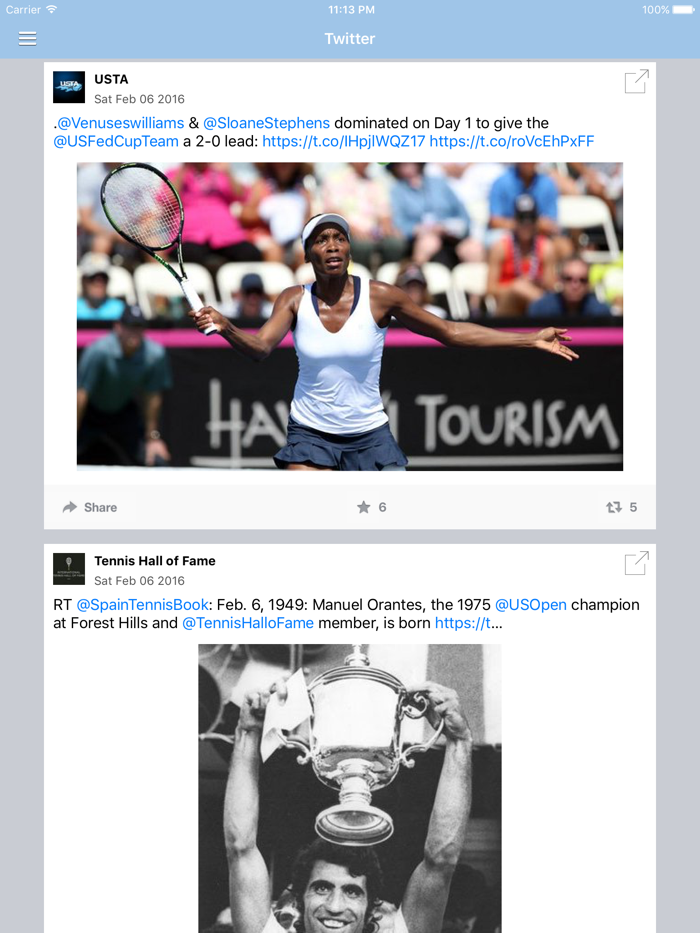 Tennis News and Results Free Edition