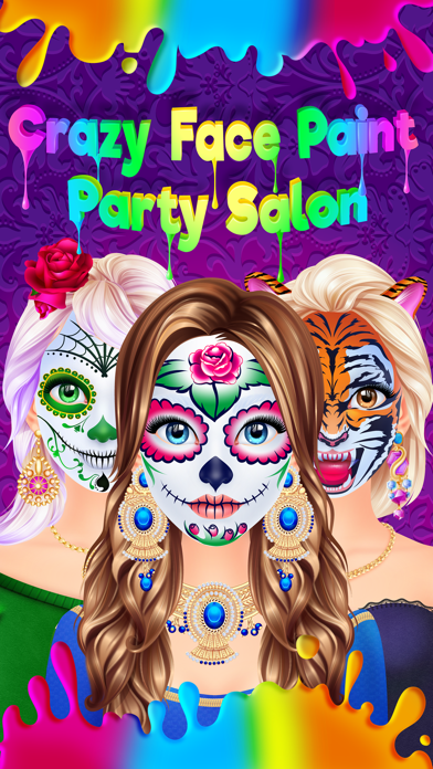 Screenshot #1 pour Crazy Face Paint Party Salon - Makeup & Kids Games