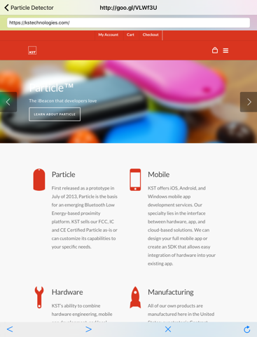Particle Detector iPad screenshot