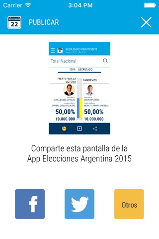 Elecciones Argentina 2015 screenshot 4