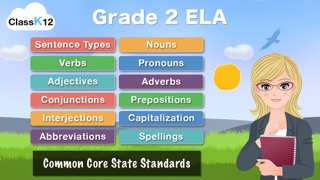 Grade 2 ELA - English Grammar Learning Quiz Game by ClassK12 [Lite]のおすすめ画像1