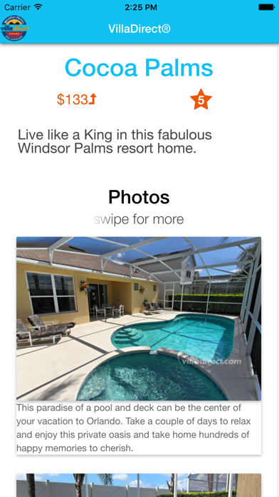 VillaDirect iPhone screenshot 5 - Travel app