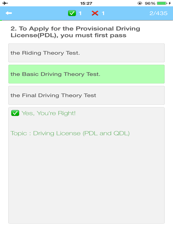 Screenshot #5 pour Basic Theory Test Singapore ( BTT Test SG )