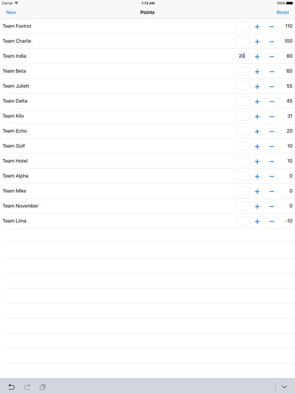 Screenshot #6 pour Points - Scoresheet