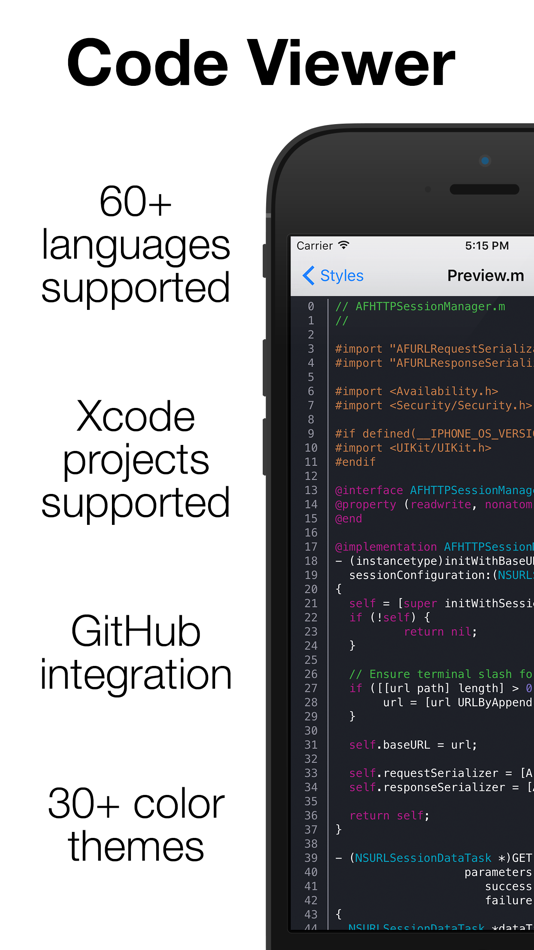 Code Viewer - best reader for code - 2.0.1 - (iOS)