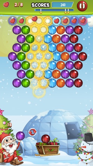 Bubble Winter Season - Matching Shooter Puzzle Game Free(圖4)-速報App