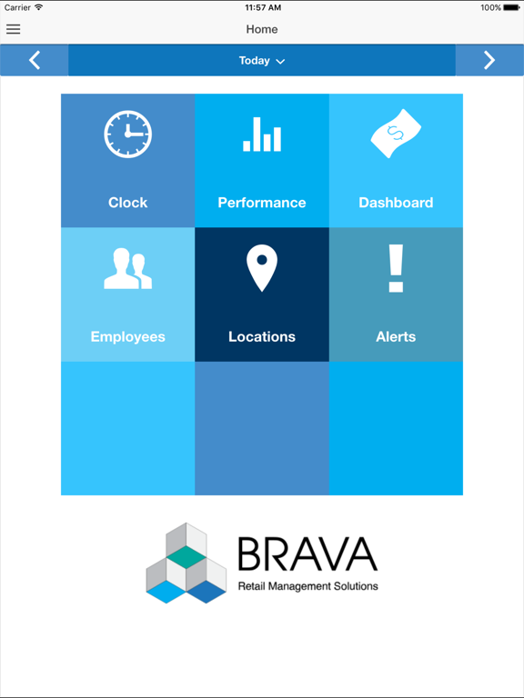 Brava BackOffice iPad screenshot 1 - Business app