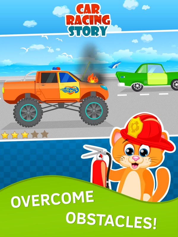 Jogo de carros de corrida para crianças de 4 anos gratis com animais infantil screenshot 7