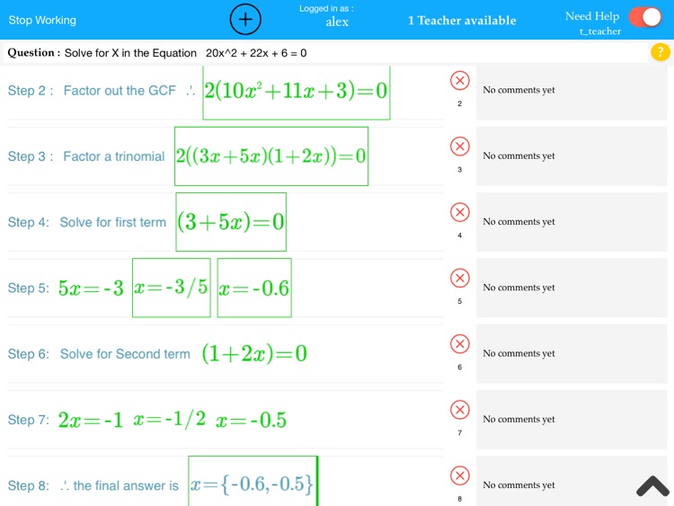 LiveMath Student screenshot-4