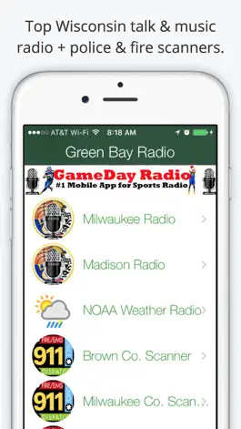 Game screenshot Green Bay GameDay Live Radio – Packers & Bucks Edition hack