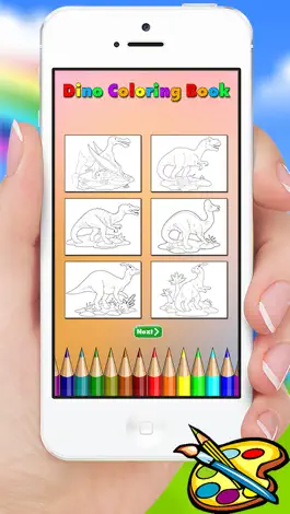 Game screenshot Dinosaur Coloring Book for Kids and kindergarten apk