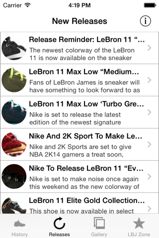 Lebron Shoes - All Releases screenshot 4