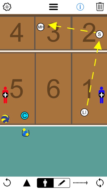 Volleyball coaching board