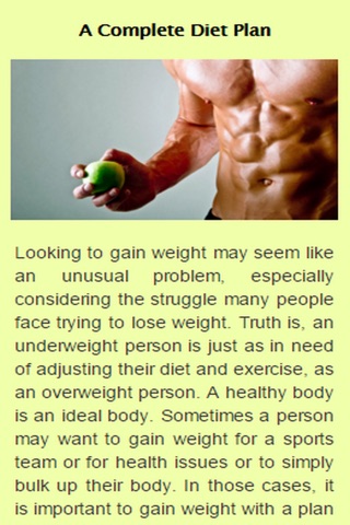 How To Gain Weight. screenshot 3