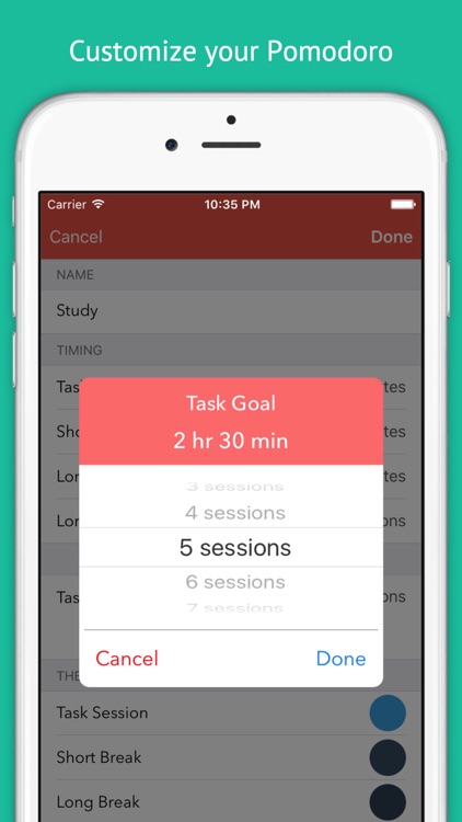 Listee – A procrastinator’s to do list app for task and time management based on the Pomodoro Technique™