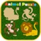 Collection of animals and birds puzzles for toddlers and kids