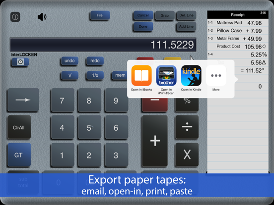 Screenshot #6 pour Accountant for iPad Calculator