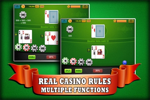 Blackjack 21 Canberra - Play Online Casino and Gambling Card Game for FREE ! screenshot 3