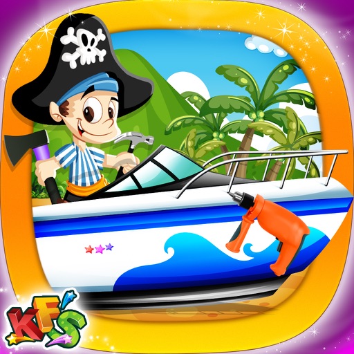 Build a Boat – Crazy builder & mechanic garage game for kids Icon