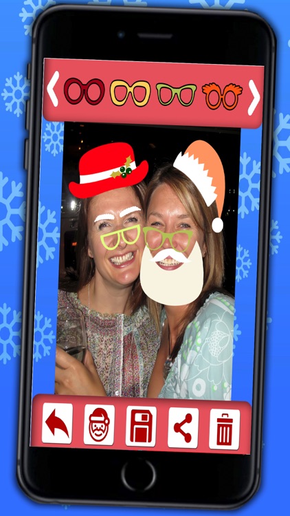 Christmas photo editor - photo stickers of Santa Claus and Christmas