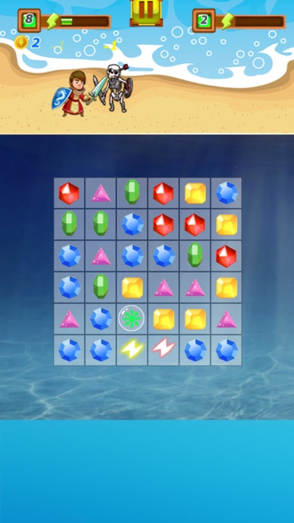 Treasure Battle Free - A cute puzzle game