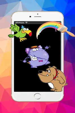 Game screenshot Animals Cartoon art pad : Learn to paint and draw animals coloring pages printable for kids free mod apk