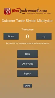 dulcimer tuner simple mixolydian iphone screenshot 4