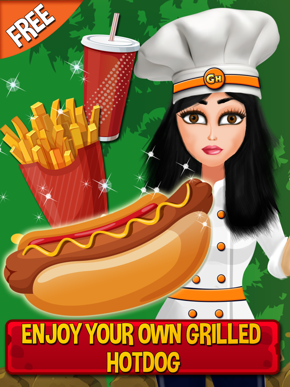 Hotdog Maker- Free fast food games for kids,girls & boys iPad screenshot
