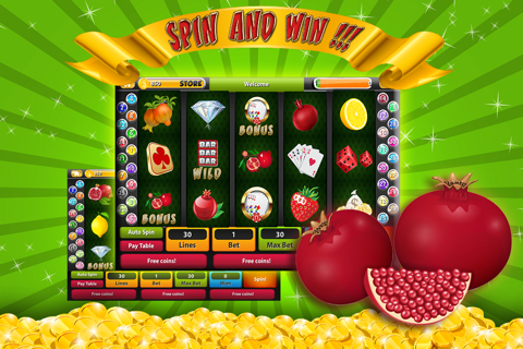 Pomegranate Slot Machines: Jackpot Streams Time. Play Favorite Casino Tournament screenshot 2