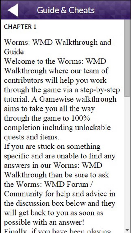 PRO - Worms W M D Game Version Guide