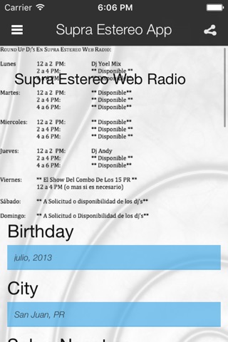 Supra Estereo App screenshot 2