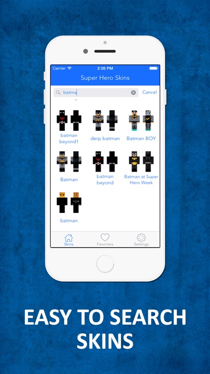 HD SuperHero Skins Lite - Best Skins for Minecraft PE & PC