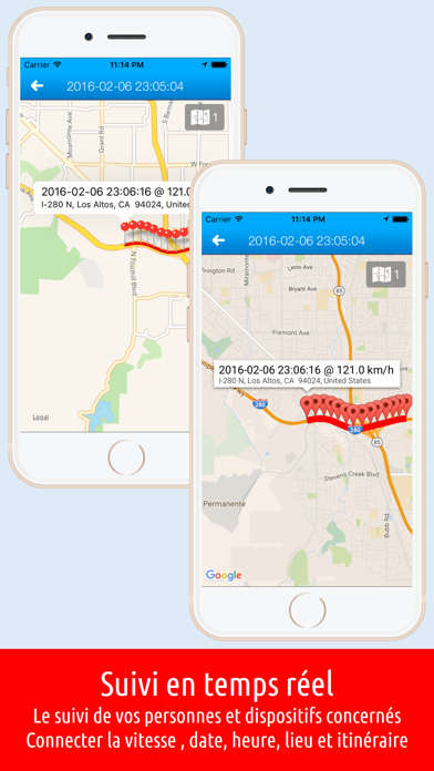 Screenshot #1 pour GPS Tracker – Suivi Mobile, routage d'enregistrement