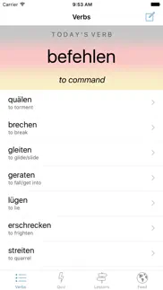 daily german verb iphone screenshot 1