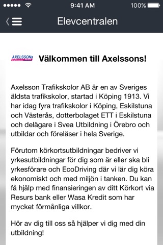 Axelssons Trafikskolor screenshot 3