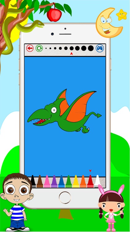 Dino Coloring Book - Dinosaur Drawing for Kids Free Games screenshot-4