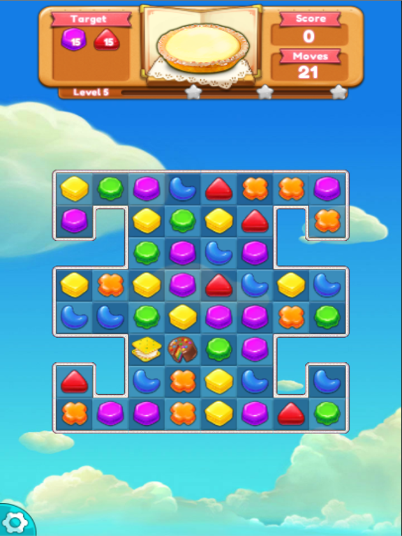 Sweet Candie Cookie Legend : Cookie Blast Match 3 Game iPad screenshot