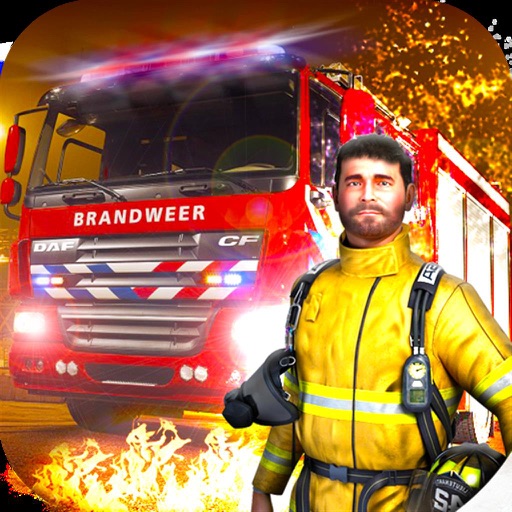 City Firefighter Hero icon