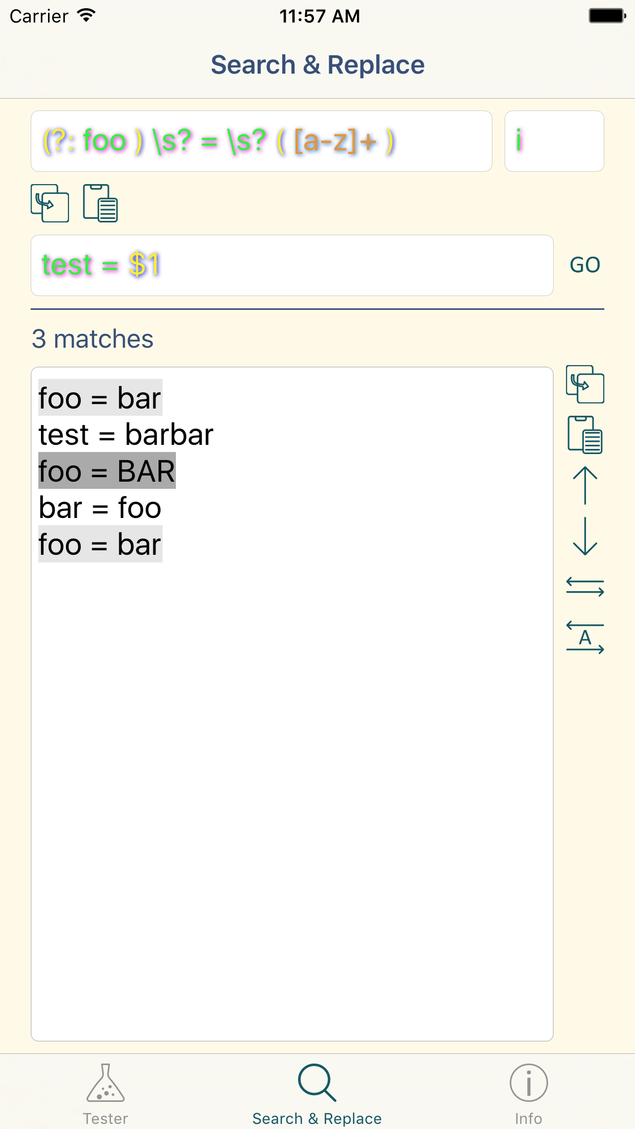 RegEchse screenshot 3