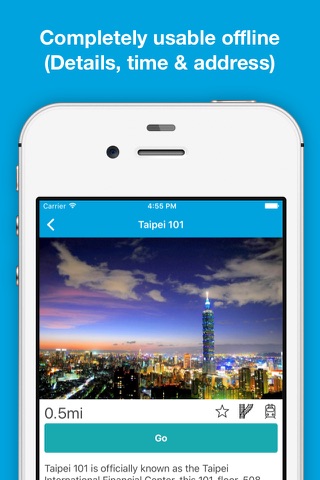 Taipei&Taiwan guide, Pilot - Completely supported offline use, Insanely simple screenshot 3