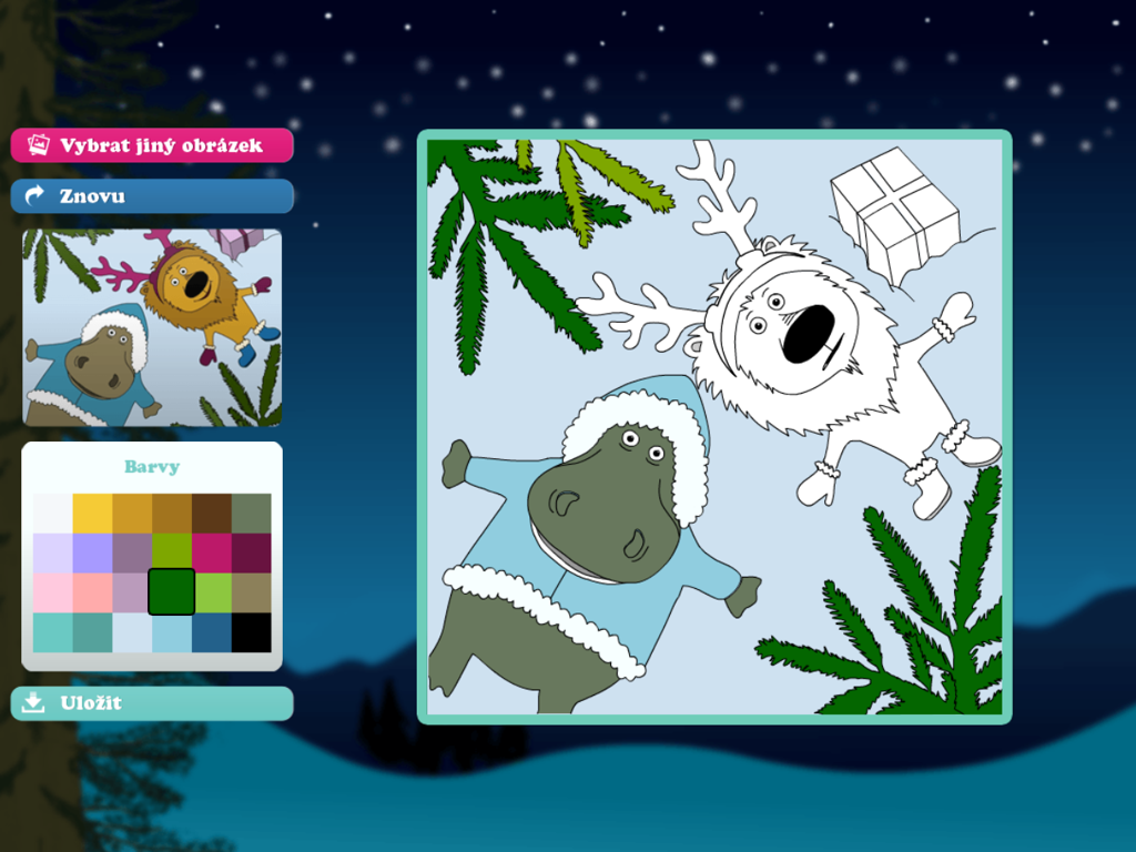 Vybarvené Vánoce screenshot 4