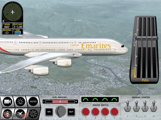 Flight Simulator FlyWings Online 2016 HD iPad app afbeelding 2