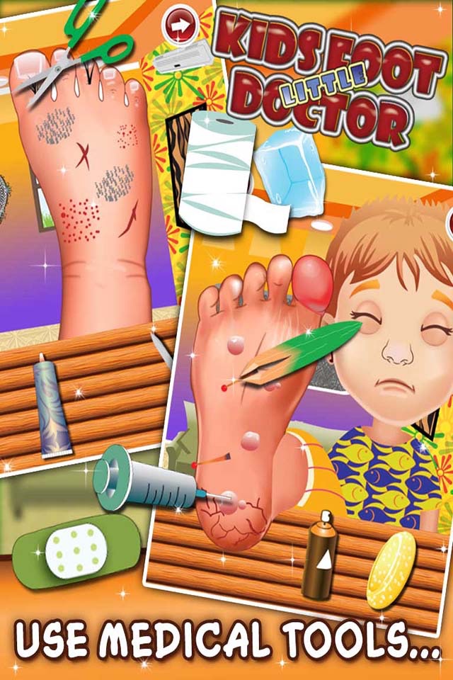 Little Kids Foot Doctor - Kids Surgery Games screenshot 3