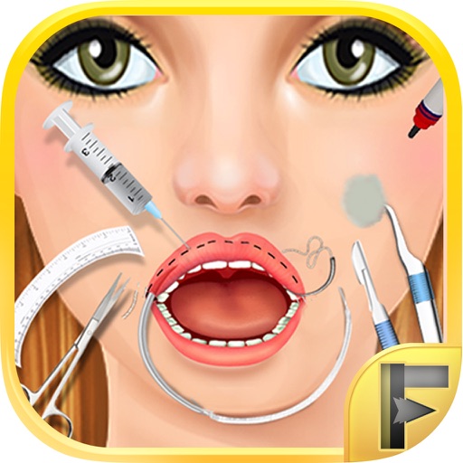 Celebrity Mouth & Lip Doctor Fashion Surgery Free Icon