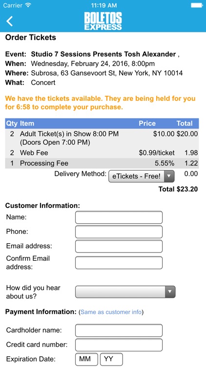 Boletos Express screenshot-3