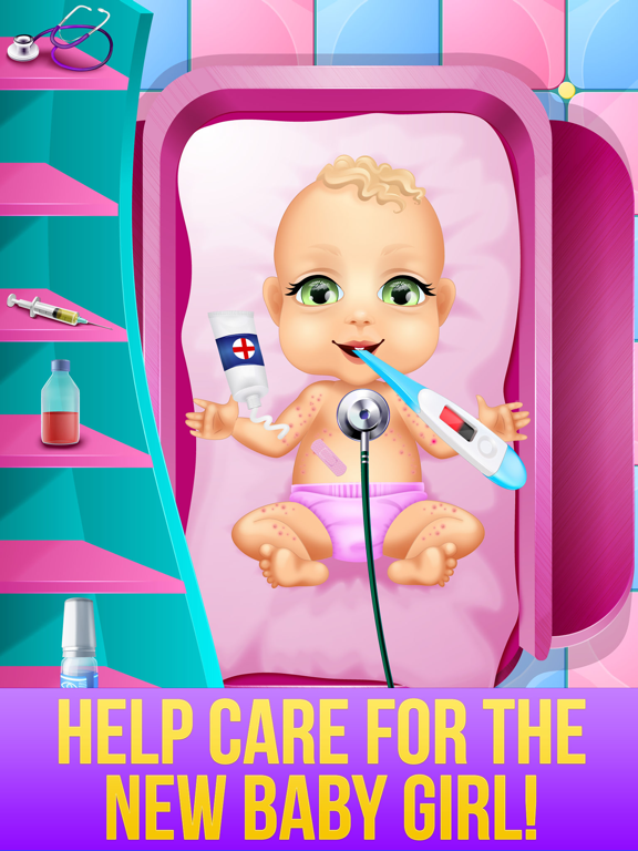 Скачать игру Mommy's New Baby Girl - Girls Care & Family Salon