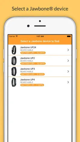 Game screenshot Finder for Jawbone Lite - find your lost UP24, UP2, UP3 and UP4 mod apk