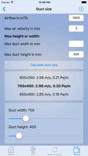 HVAC-calculator iPhone Ekran Görüntüsü 5
