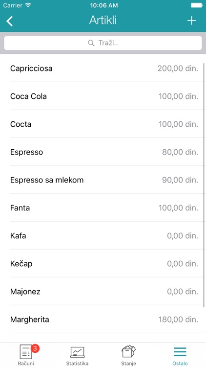CaffeTouch Manager - Menadžerska aplikacija screenshot-3