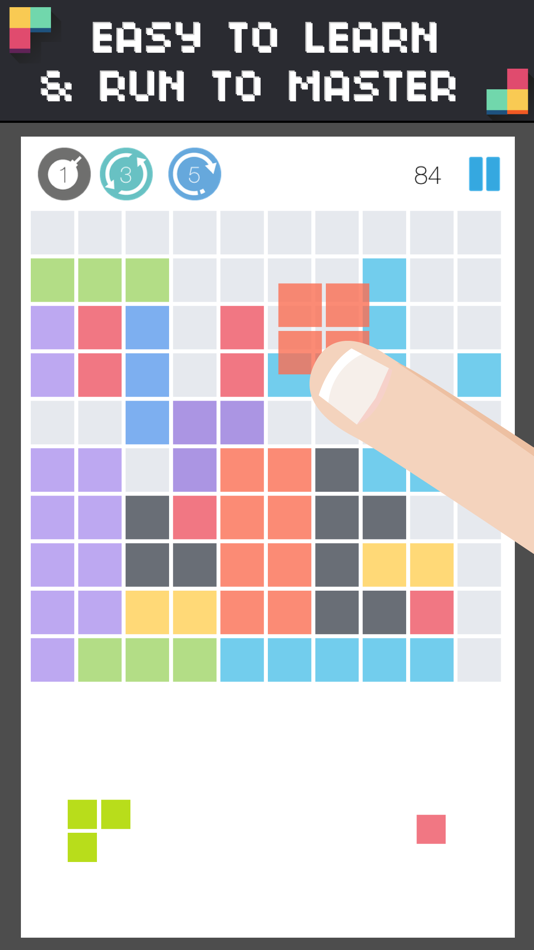 #4. 1 Block Launcher Squares (iOS) By: MelonSoup